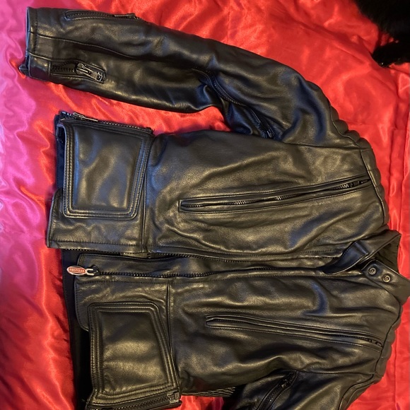 Leather motorcycle jacket - Picture 2 of 13